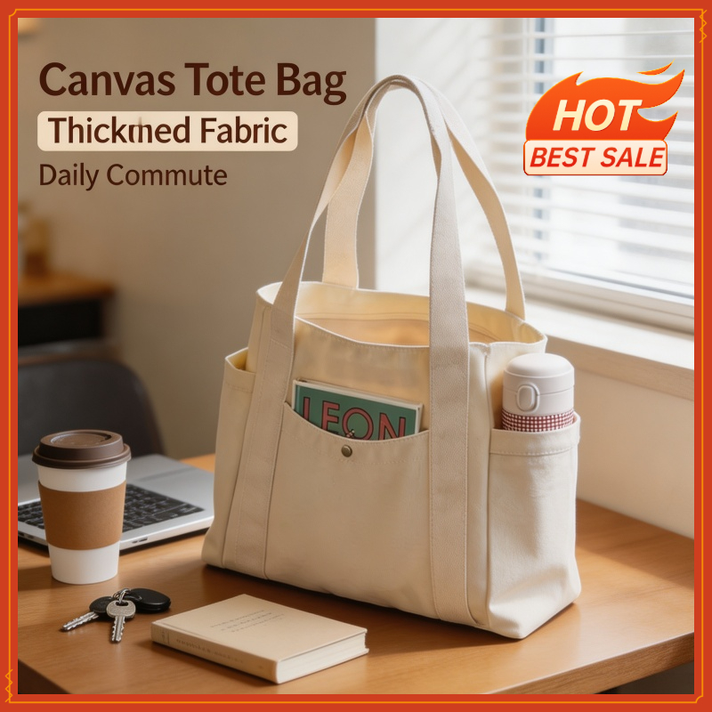Commercial Printing Books - Large Capacity Canvas Tote Bags for