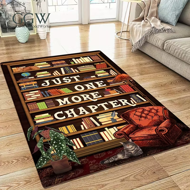 Bookshelf Area Rug for Teen St - Commercial Book Printing Machines ulasan dan harga