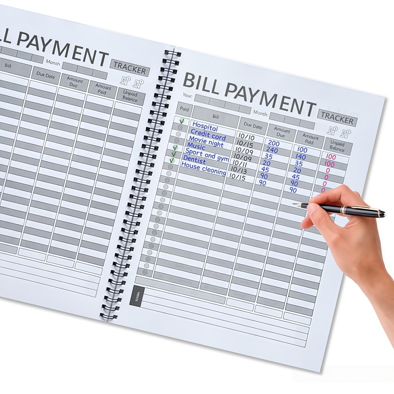Monthly Bill Payment Plan Book - Commercial Printing Books ulasan dan harga