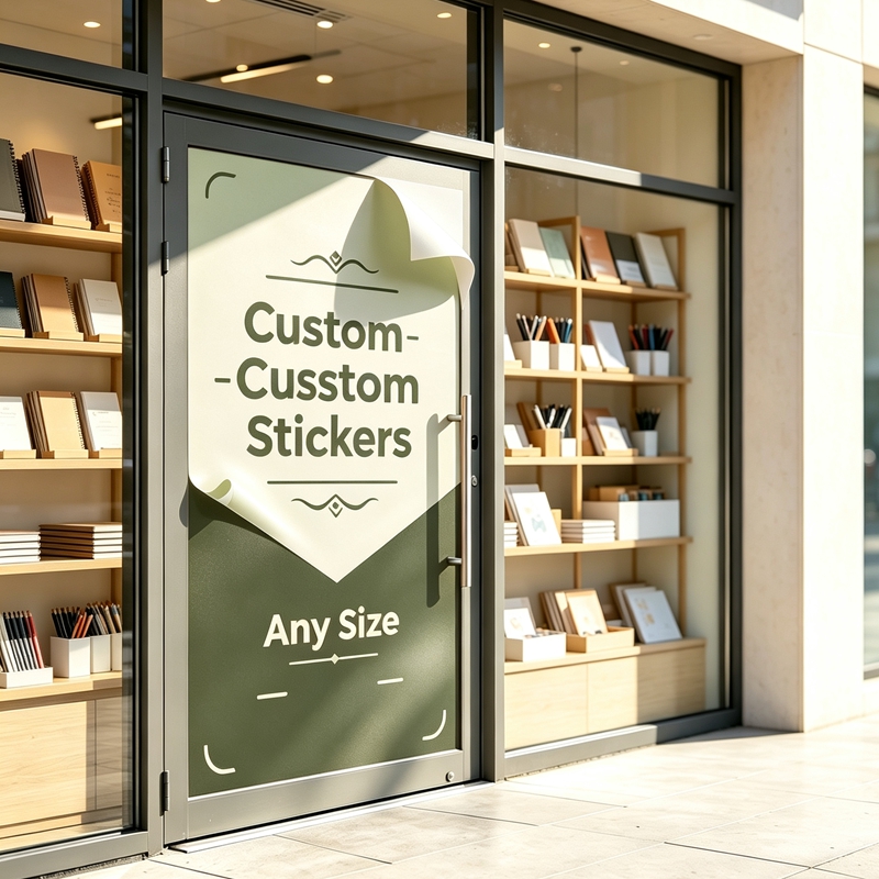 Custom Any‑Size 100cm Stickers - Commercial Printing Shop ulasan dan harga