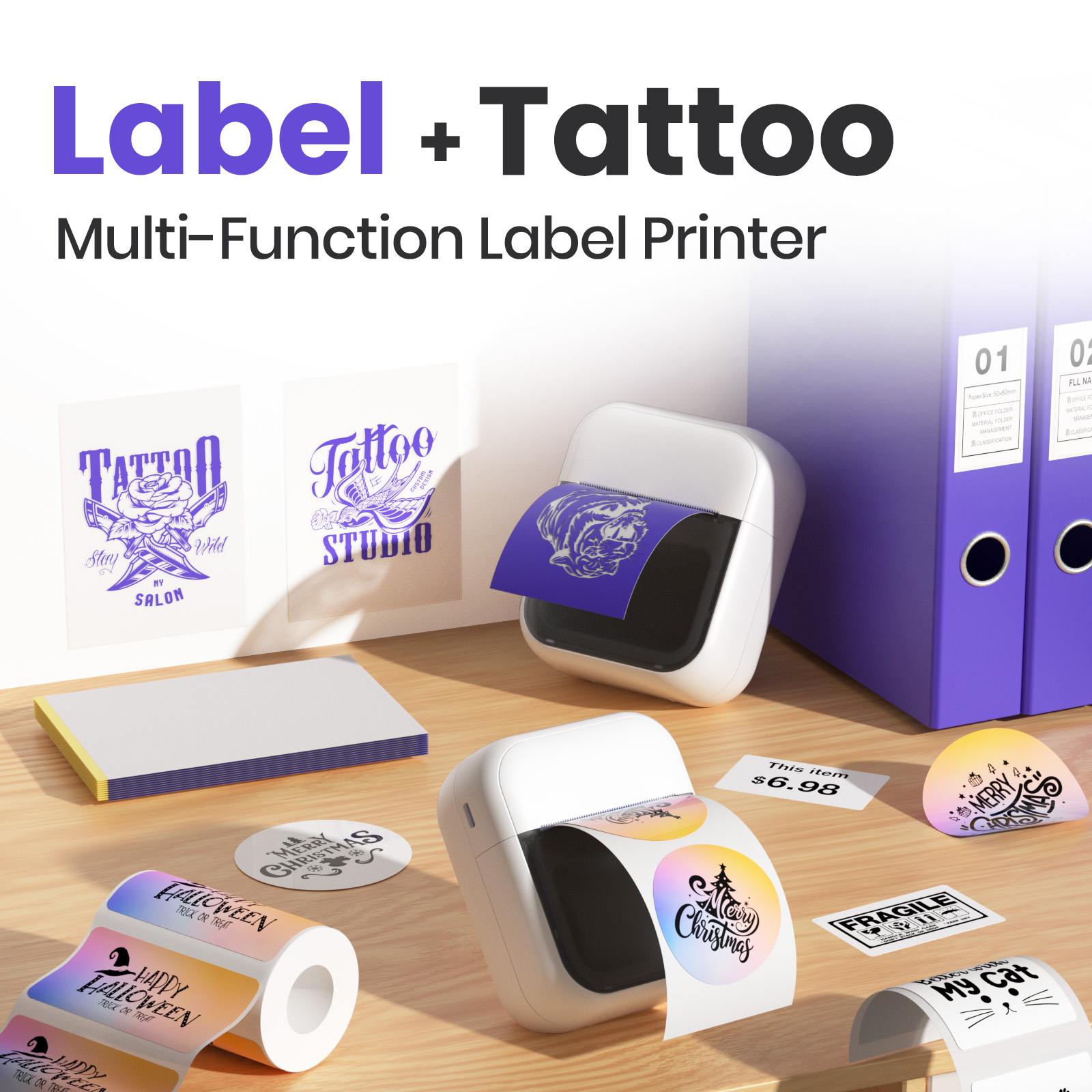 C50 Mini Wireless Tattoo Print - Commercial Book Printing Machines ulasan dan harga