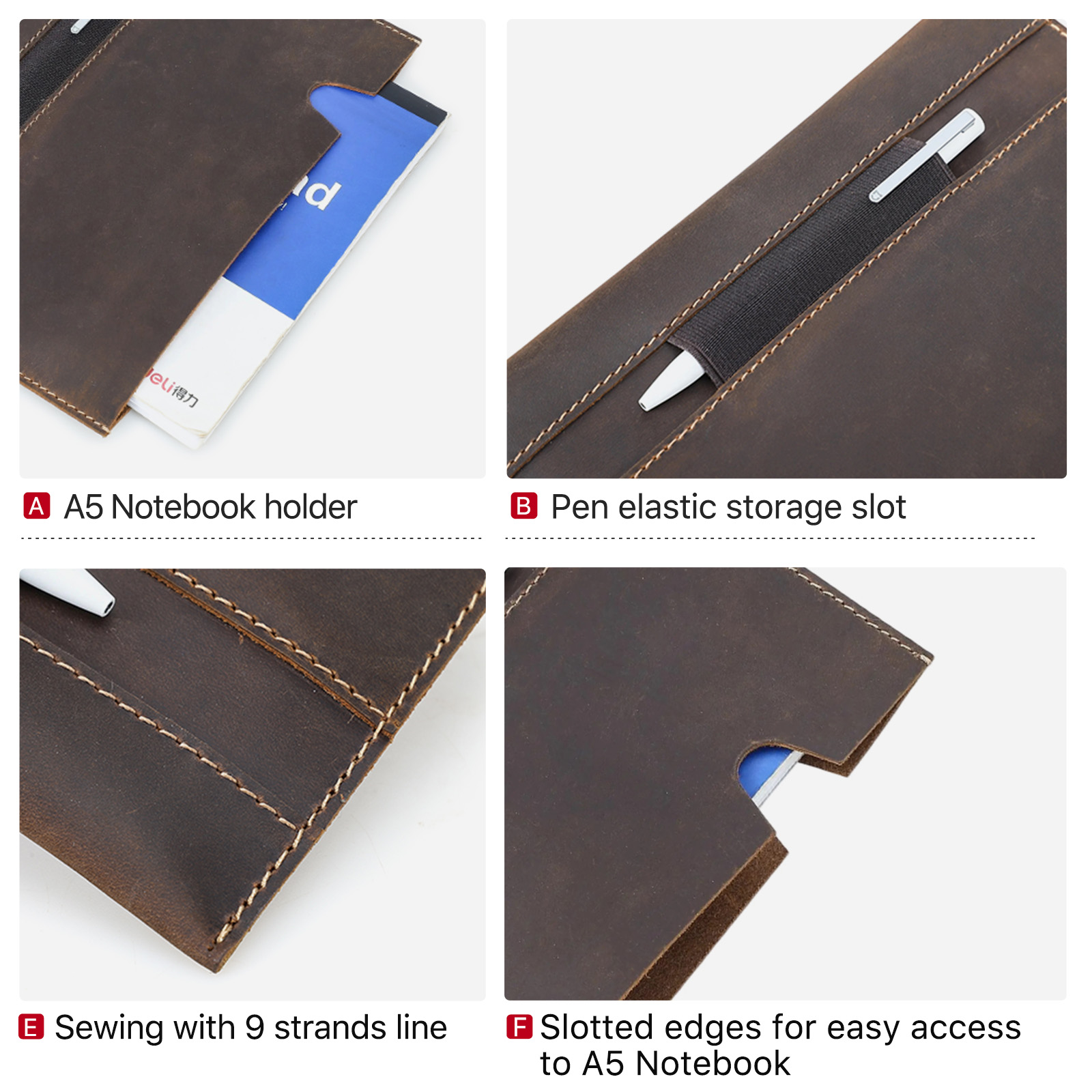 Genuine Leather Portable Book  - Commercial Printing Books ulasan dan harga