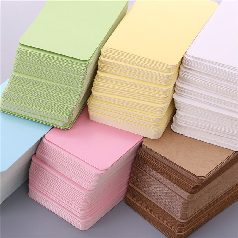 100Pcs 9*5.2cm Blank Card For  - Commercial Printing Books ulasan dan harga