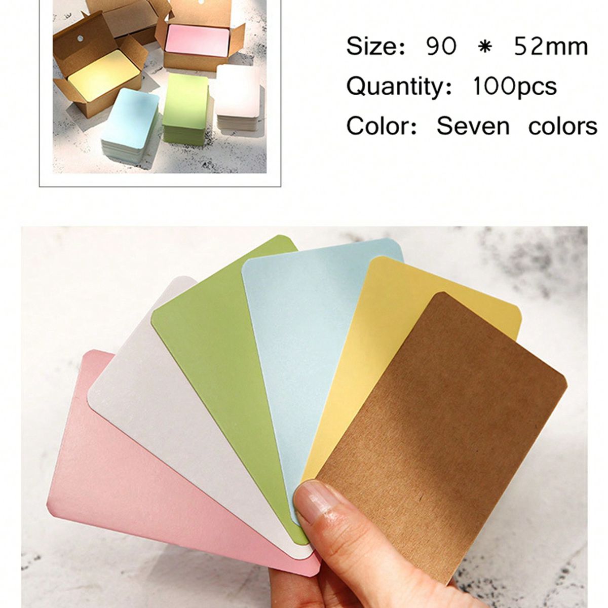 100Pcs 9*5.2cm Blank Card For  - Commercial Printing Books ulasan dan harga