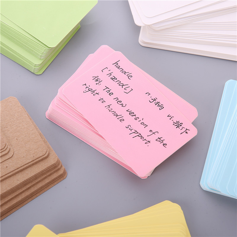 100Pcs 9*5.2cm Blank Card For  - Commercial Printing Books ulasan dan harga