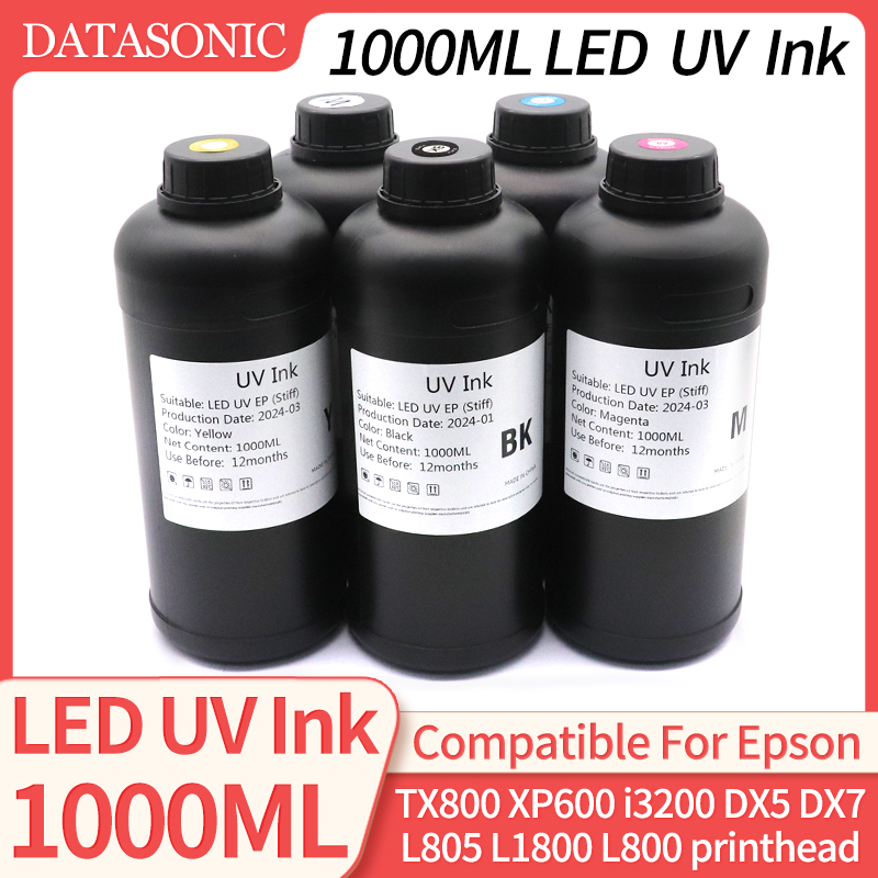 1000ML LED UV Ink For TX800 XP - Uv Flatbed Printer ulasan dan harga