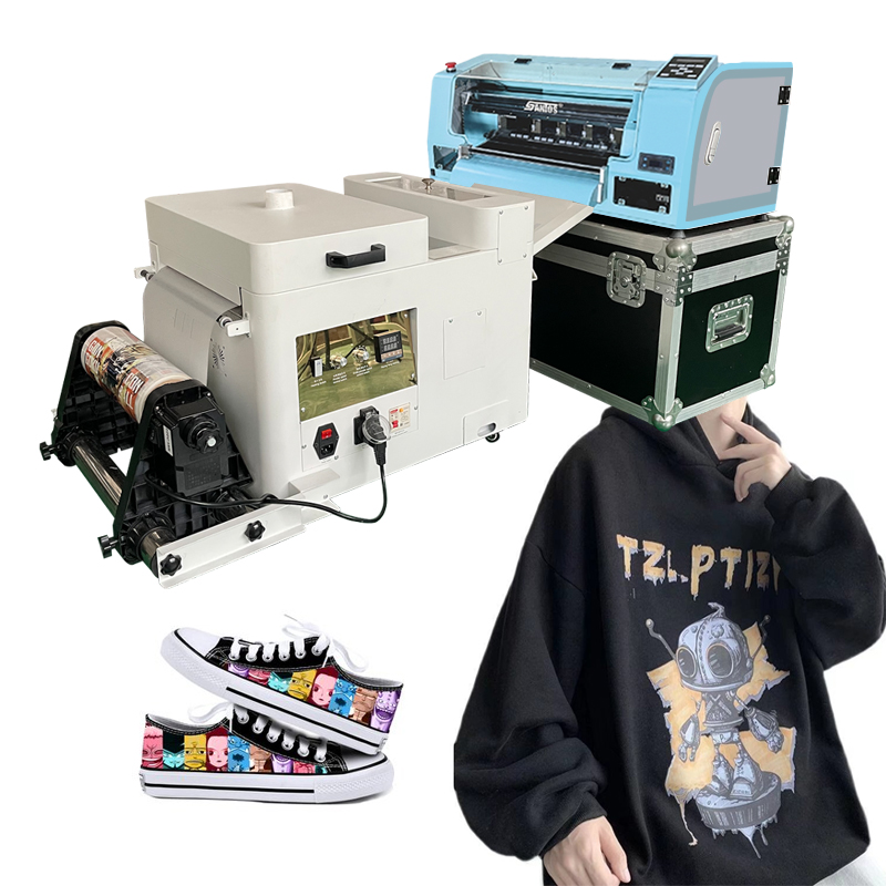 33CM DTF Printer with Hot Powd - Commercial Printing Machine For Clothes ulasan dan harga