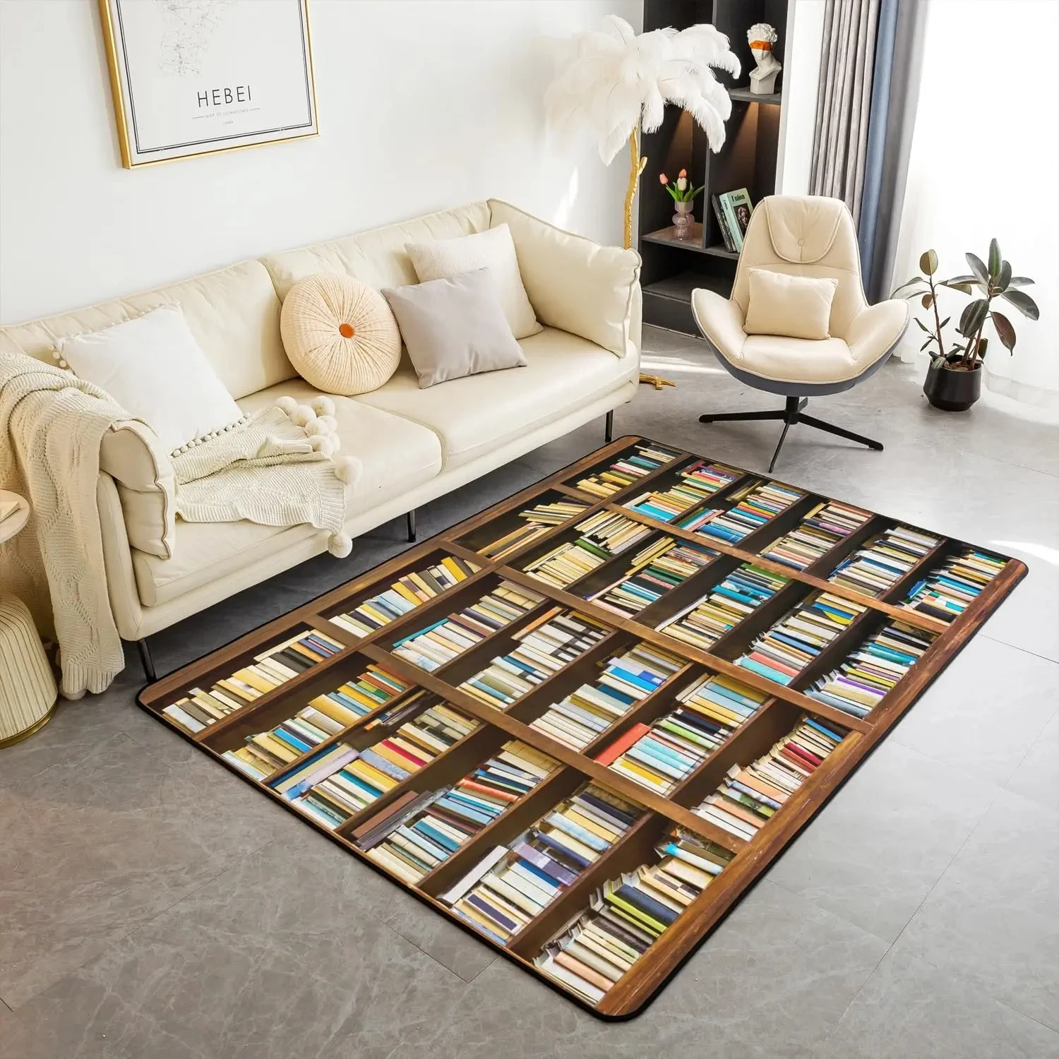 Bookshelf Area Rug for Teen St - Commercial Book Printing Machines ulasan dan harga
