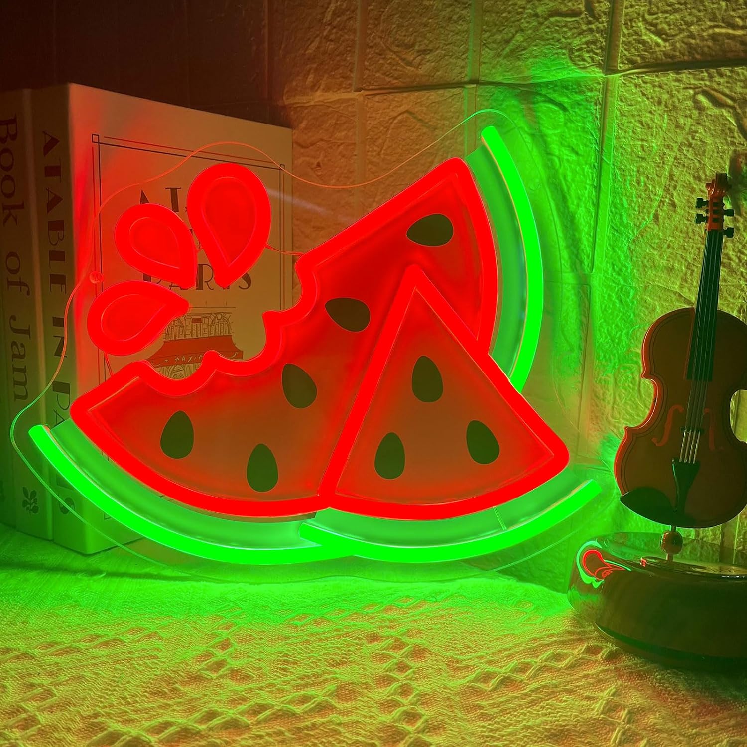 Watermelon Neon Sign UV Print  - Commercial Printing Shop ulasan dan harga
