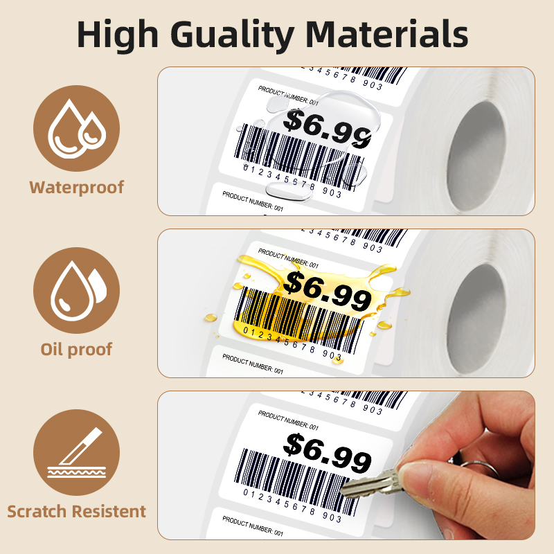5 Rolls of White Label Sticker - Commercial Printing Services ulasan dan harga
