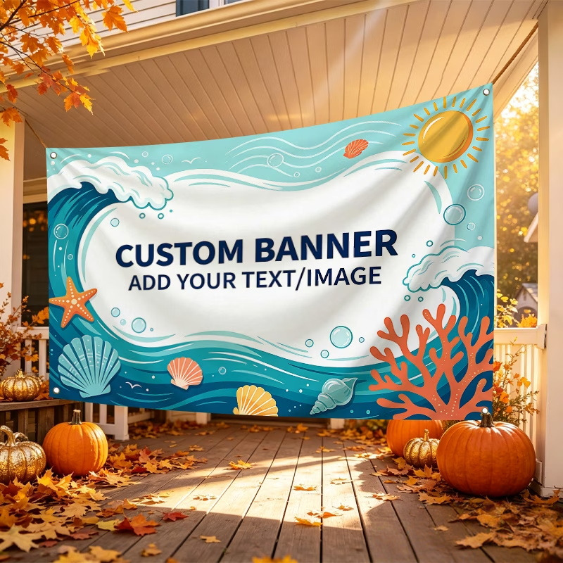 Custom Banner Flags Suitable F - Commercial Printing Shop ulasan dan harga