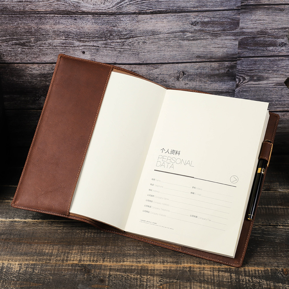 Retro Genuine Leather Book Cov - Commercial Printing Books ulasan dan harga