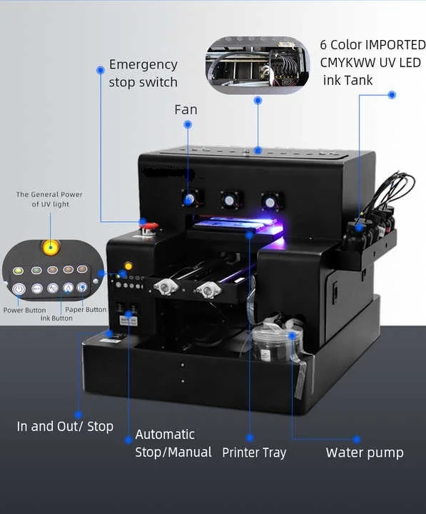 Irtop UV LED Printer A4 UV Fla - Uv Flatbed Printer ulasan dan harga