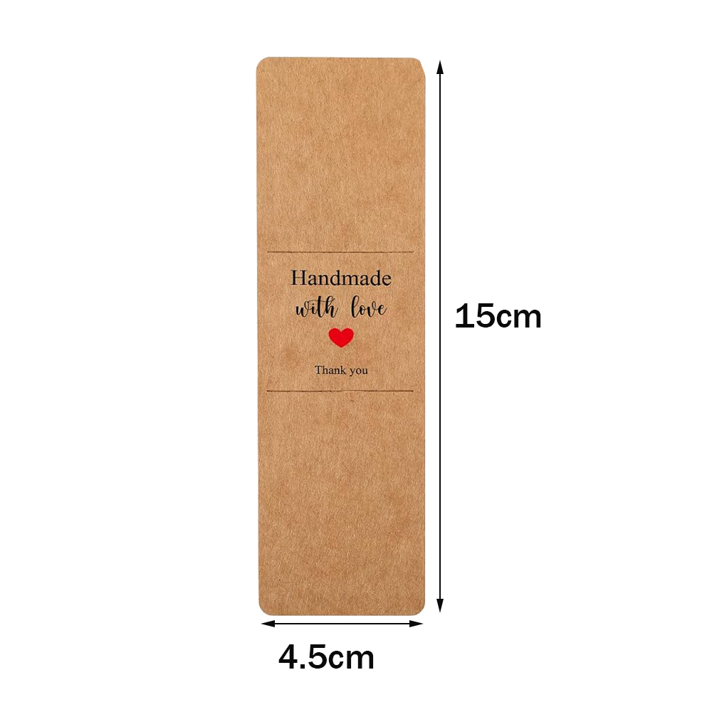 10/30/50pcs 4.5x15cm Kraft Res - Commercial Printing Books ulasan dan harga