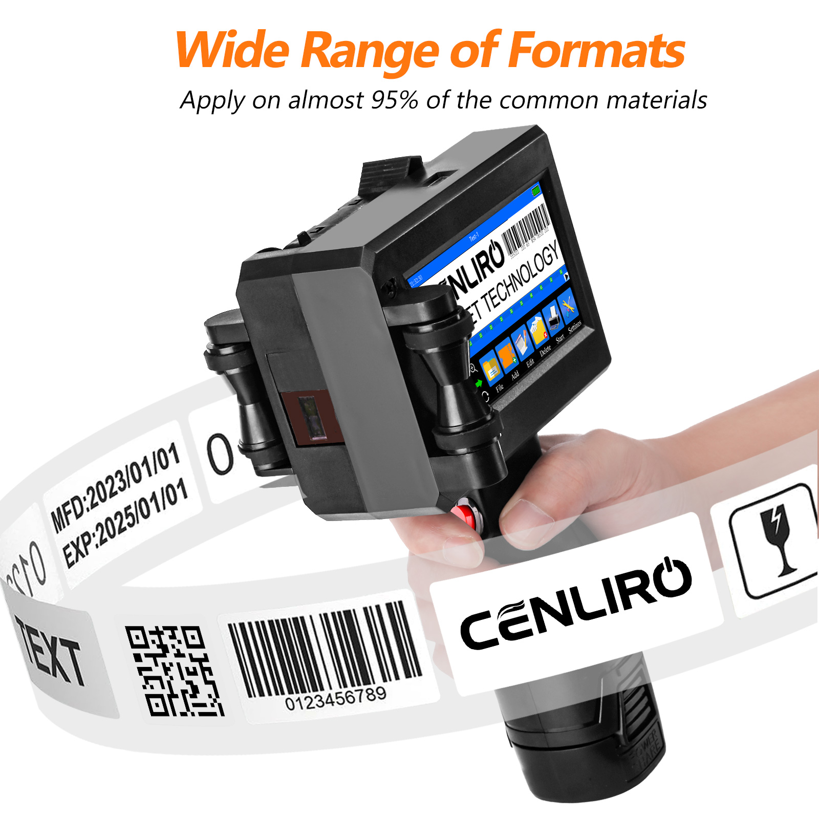 Cenliro CL20B 25.4mm TIJ Handh - Commercial Book Printing Machines ulasan dan harga